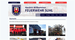 Desktop Screenshot of feuerwehrsuhl.de